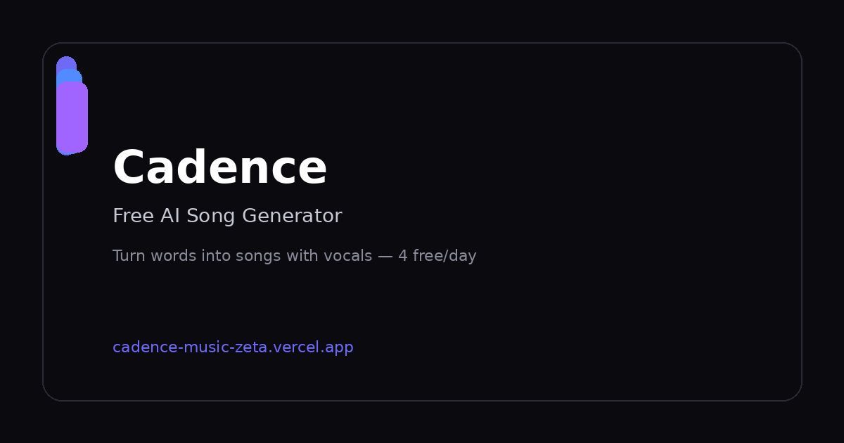 Cadence Music preview